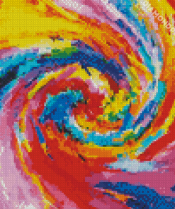 Abstract Colorful Tornado Diamond Painting