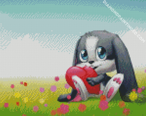 Adorable Bunny Diamond Painting