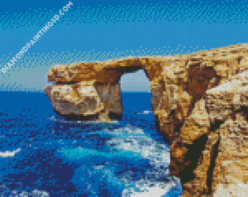 Aesthetic Azure Window Gozo Diamond Paintings