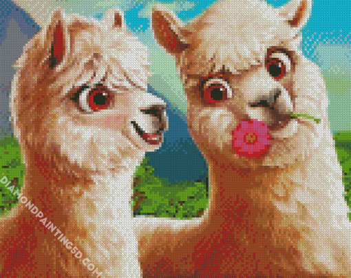 Aesthetic Lamas Diamond Paintings