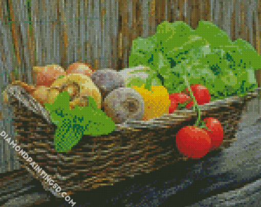 Aesthetic Grocery Vegetable Diamond Paintings