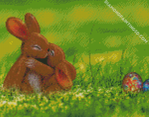 Brown Bunnies Diamond Paintings