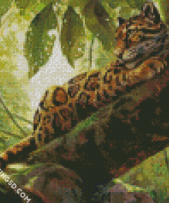 Clouded Leopard Diamond Paintings