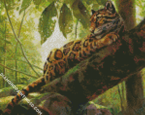 Clouded Leopard Diamond Paintings