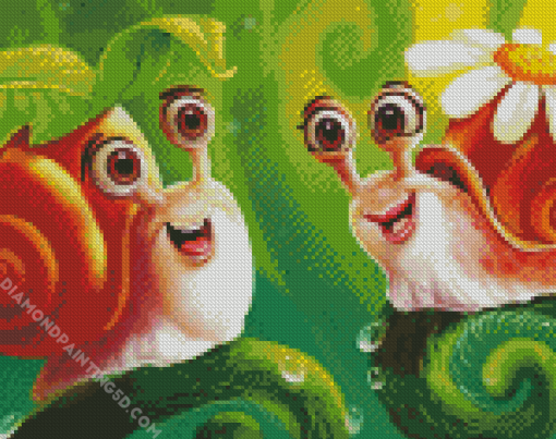 Couple Snails Diamond Paintings