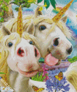 Crazy Unicorns Diamond Paintings