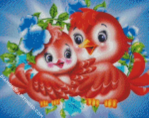 Cute Birds Diamond Paintings