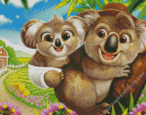 Cute Koalas Diamond Paintings