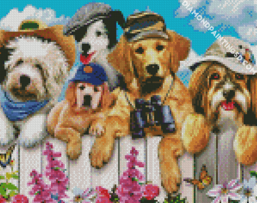 Cute Puppies Diamond Paintings