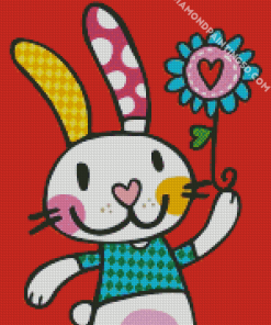 Cute Rabbit Diamond Paintings