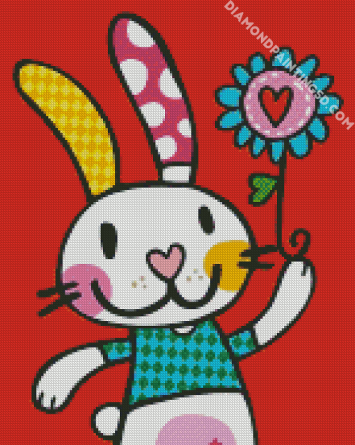 Cute Rabbit Diamond Paintings