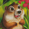 Cute Squirrel Diamond Paintings