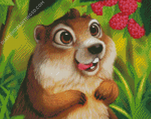 Cute Squirrel Diamond Paintings