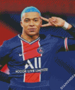 Footballer Kylian Mbappe Player Diamond Paintings