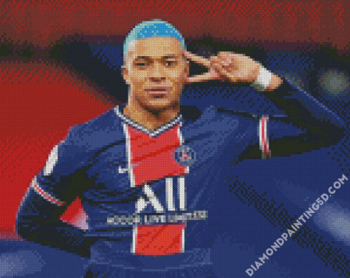 Footballer Kylian Mbappe Player Diamond Paintings