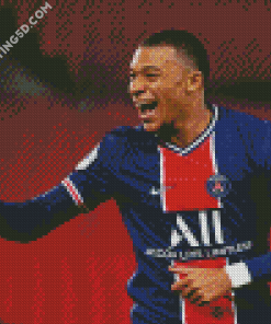 Footballer Kylian Mbappe Diamond Paintings