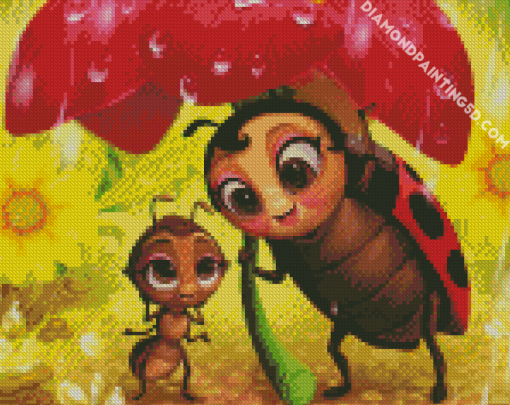 Ladybug And Ant Diamond Paintings