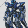 Mecha Blue Robot Diamond Paintings