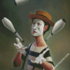 Mime Clown Diamond Paintings