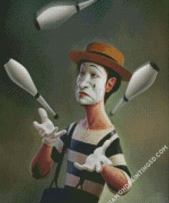 Mime Clown Diamond Paintings