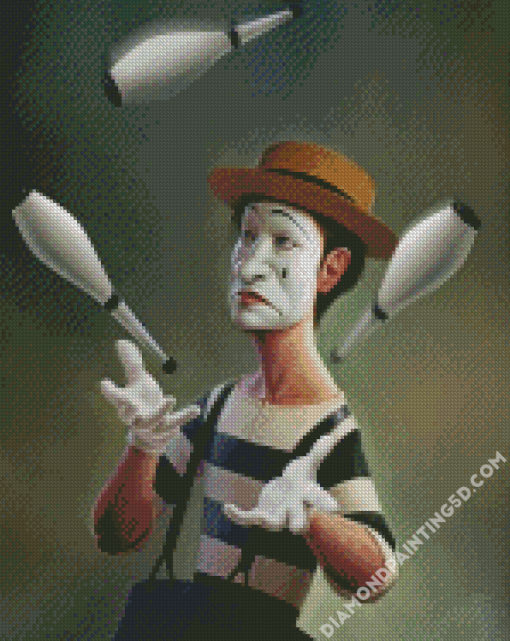 Mime Clown Diamond Paintings