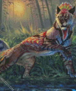 Mythical Big Cat Diamond Paintings