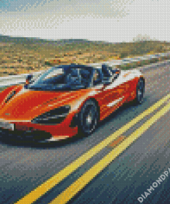 Orange Mclaren Diamond Paintings