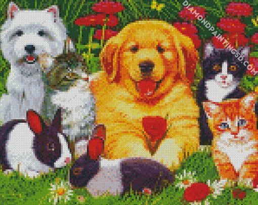 Pet Friends Diamond Paintings