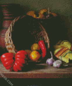 Vegetables Basket Diamond Paintings