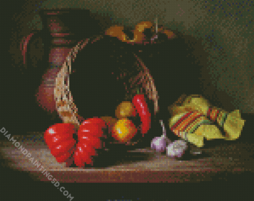 Vegetables Basket Diamond Paintings