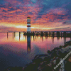 Austria Podersdorf Lighthouse Diamond Paintings