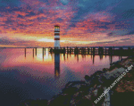 Austria Podersdorf Lighthouse Diamond Paintings