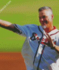 Baseball Player Chipper Jones Diamond Paintings