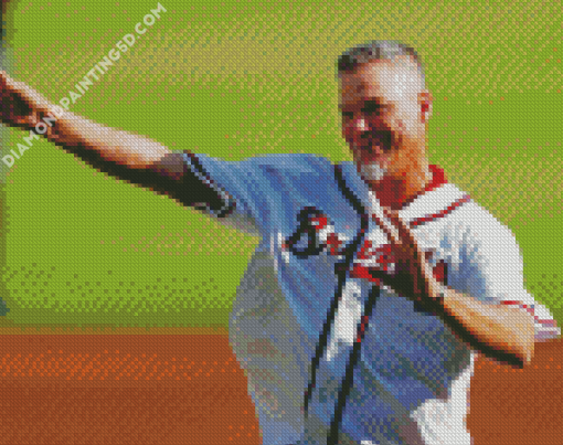 Baseball Player Chipper Jones Diamond Paintings