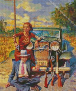 Bonnie And Clyde Diamond Painting