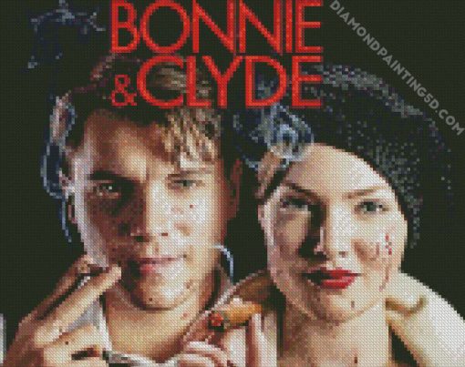 Bonnie And Clyde Film Poster Diamond Paintings