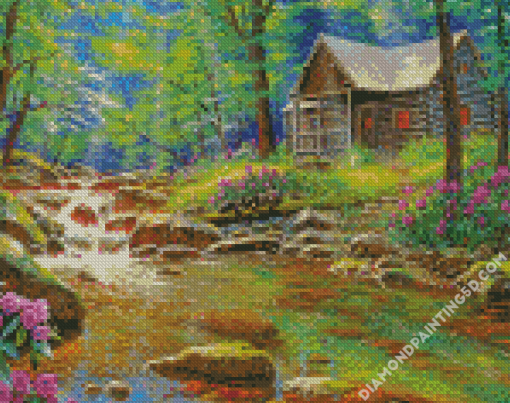 Fishing Cabin Diamond Paintings