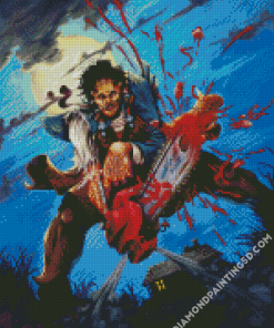 Horror Movie Leatherface Diamond Paintings