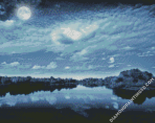 Moonlight Gloomy Sky Diamond Paintings