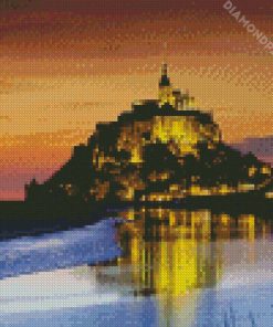 St Michaels Mount At Night Diamond Paintings