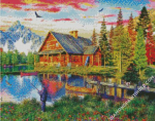 The Fishing Cabin Diamond Paintings