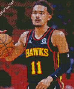 Trae Young Basketball Diamond Paintings