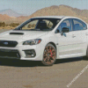 White Subaru WRX Diamond Paintings