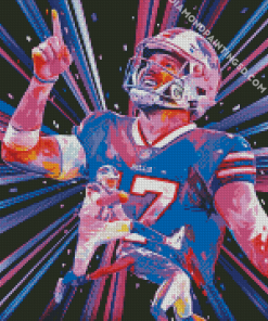 Buffalo Bills Josh Allen Art Diamond Paintings