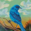 Indigo Bunting Bird Art Diamond Paintings