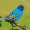 Indigo Bunting On Branch Diamond Paintings