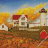 Nubble Lighthouse Diamond Paintings