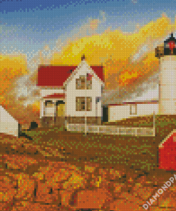 Nubble Lighthouse Diamond Paintings