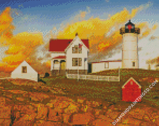 Nubble Lighthouse Diamond Paintings