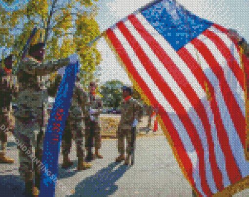 American Flag And Military Diamond Paintings